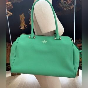 Kate Spade Green Leather Tote Bag